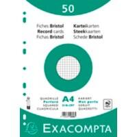 Exacompta Index Cards 12606E A4 White 21 x 29.7 x 1.1 cm Pack of 20