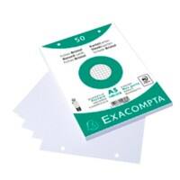 Exacompta Index Cards 12608E A5 White 15 x 21.2 x 1.1 cm Pack of 20