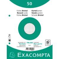 Exacompta Index Cards 10620E 170 x 220 mm White 17 x 22 x 1.1 cm Pack of 24