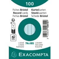 Exacompta Index Cards 10810SE A7 Sky blue 7.4 x 10.5 x 2.3 cm Pack of 40