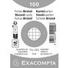 Exacompta Index Cards 10200SE 74 x 105 mm White 7.4 x 10.5 x 2.3 cm Pack of 40