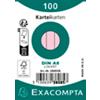 Exacompta Index Cards 38085SB A8 Pink 5.5 x 7.4 x 2.3 cm Pack of 48
