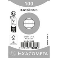 Exacompta Index Cards 3208B A8 White 5.2 x 7.4 x 2.3 cm Pack of 48