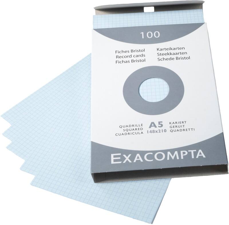 Exacompta Index Cards 13218E A5 Sky blue 15 x 21.2 x 2.5 cm