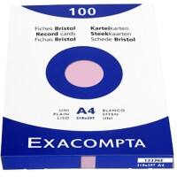 Exacompta Index Cards 13336E A4 Pink 21.3 x 30 x 2.5 cm