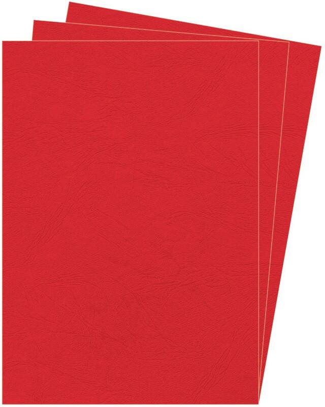 Fellowes Binding Cover A4 Paper Red Pack of 100