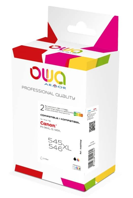 OWA PG545/CL546XL Compatible Canon Ink Cartridge K10377OW Black, Cyan, Magenta, Yellow