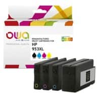 OWA 953XL Compatible HP Ink Cartridge K10452OW Black, Cyan, Magenta, Yellow Pack of 4