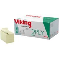 Viking Hand Towel V-fold Green 2 Ply 15 Packs of 250 Sheets
