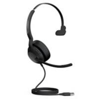 Jabra Evolve2 Wired Mono Headset Over-the-head USB-A Black