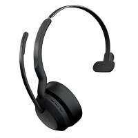 Jabra Evolve2 55 MS Wireless Mono Headset Over-the-head USB, Bluetooth Microphone Black