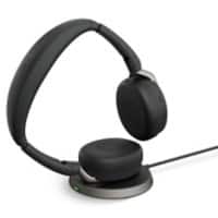 Jabra Evolve2 Wired & Wireless Stereo Headset Over-the-head USB Black Integrared MS Teams Button
