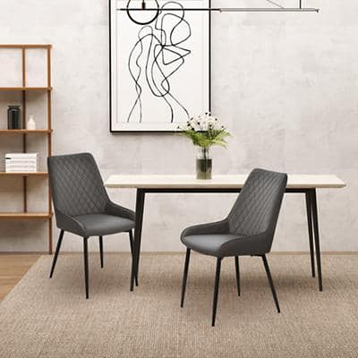 HOMCOM Chair Grey 5056602938284 490 x 600 x 890 mm