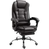 HOMCOM Chair 5056602913182 PU Leather, Sponge, Steel Fixed