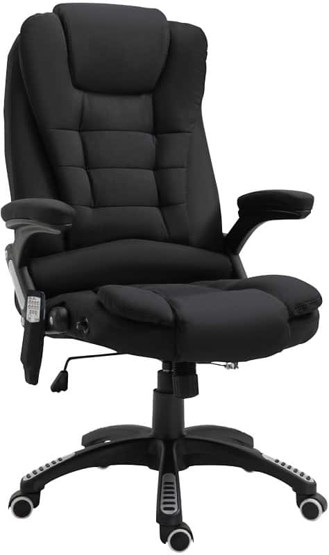 Vinsetto Chair Height-Adjustable Armrest Black 120 kg 5056602919290 670 x 740 x 1,160 mm