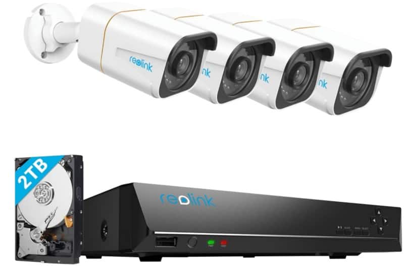 Reolink 4K+ UHD NVR PoE AI 8ch 4x Bullet Kit 2TB
