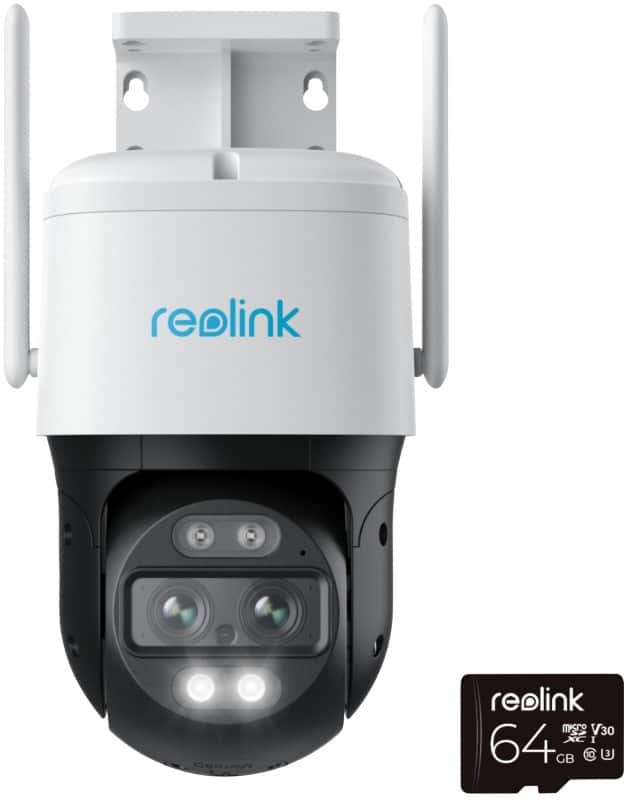 Reolink 4K TrackMix Auto PTZ Mains WiFi AI + 64GB