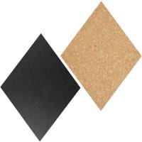 Securit Chalkboard Set Diamond Black, Brown 22.4 x 33.2 cm