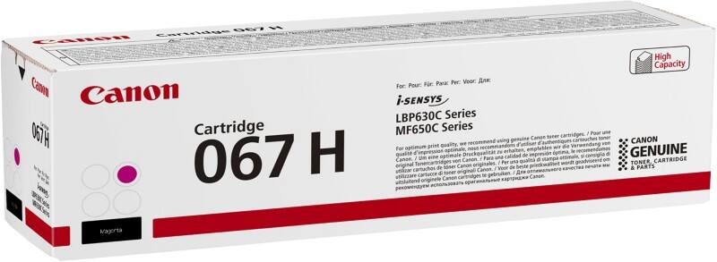 Canon 067 H Original Toner Cartridge Magenta