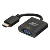 ACT VGA Female Adapter Cable HDMI Male AC7535 Black 15 cm