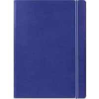 Filofax Notebook 115024 A4 Ruled Twin Wire Faux-leather Soft Cover Blue 56 Pages