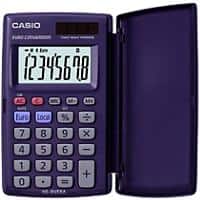 Casio Pocket Calculator HS-8ver Digit Display Grey