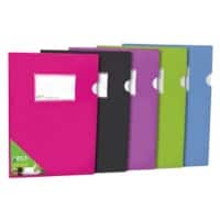 Seco Square Cut Folder A4 Assorted PP (Polypropylene) 140 microns Pack of 5