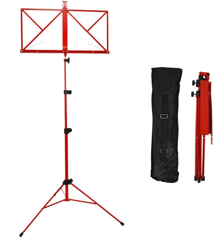 A-Star Music Stand with Carry Bag Rocket Red