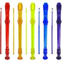 A Star Junior Descant Recorder Multicolour Pack of 10