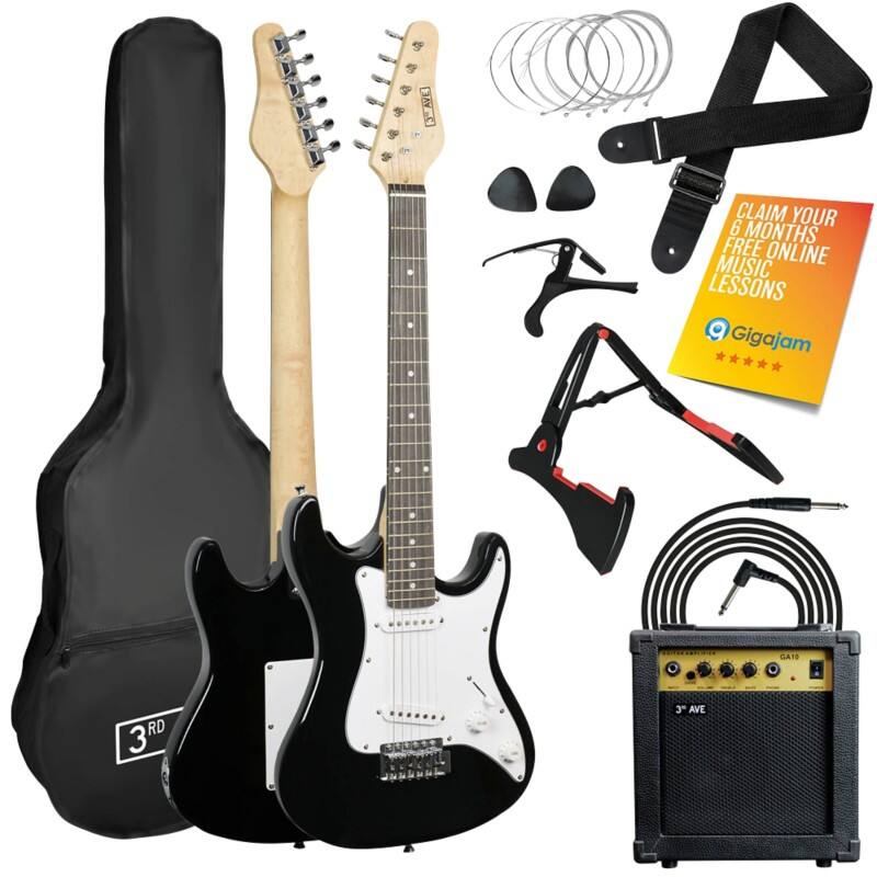 3rd Avenue Electric Guitar 3/4 Black
