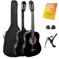 3rd Avenue Classical Guitar Rocket Series Black 3/4 Size Set