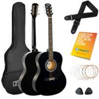 3rd Avenue Acoustic Guitar Black Set