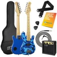 3rd Avenue Junior Electric Guitar Blue Camo