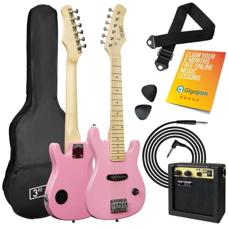 3rd Avenue Junior Electric Guitar Pink