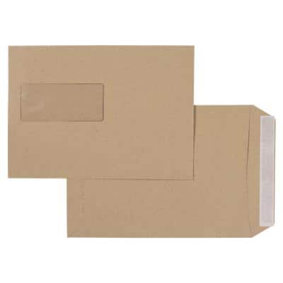 Viking Envelope Window C5 229 (W) x 162 (H) mm Peel and Seal Brown 90 gsm Pack of 500