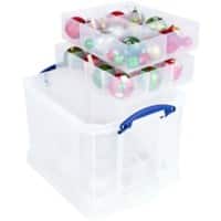 Really Useful Box Storage Box 35C+2xTrayCB 35 L Transparent PP (Polypropylene) 39 x 48 x 31 cm