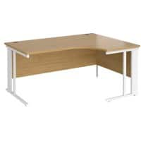 Dams International Right Hand Ergonomic Desk MCM16ERWHO 1,600 x 1,200 x 725 mm