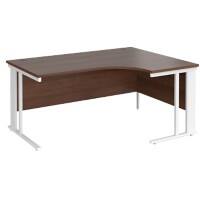 Dams International Right Hand Ergonomic Desk MCM16ERWHW 1,600 x 1,200 x 725 mm