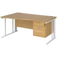 Dams International Wave Desk MCM16WLP2WHO 1,600 x 725 x 800 - 990 mm