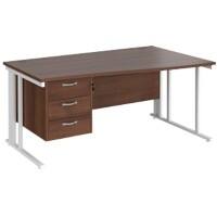 Dams International Wave Desk MCM16WRP3WHW 1,600 x 725 x 800 - 990 mm