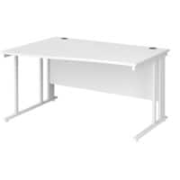 Dams International Wave Desk MCM14WLWHWH 1,400 x 725 x 800 - 990 mm