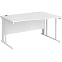 Dams International Wave Desk MCM14WRWHWH 1,400 x 725 x 800 - 990 mm