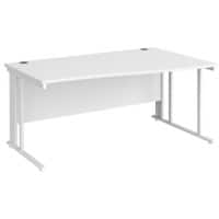 Dams International Wave Desk MCM16WRWHWH 1,600 x 725 x 800 - 990 mm