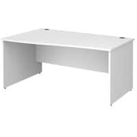 Dams International Wave Desk MP16WLWH 1,600 x 725 x 800 - 990 mm