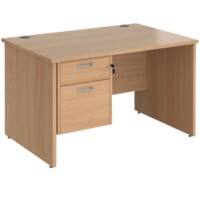 Dams International Maestro 25 Desk Beech Wood 2 Drawers 1,200 x 800 x 725 mm