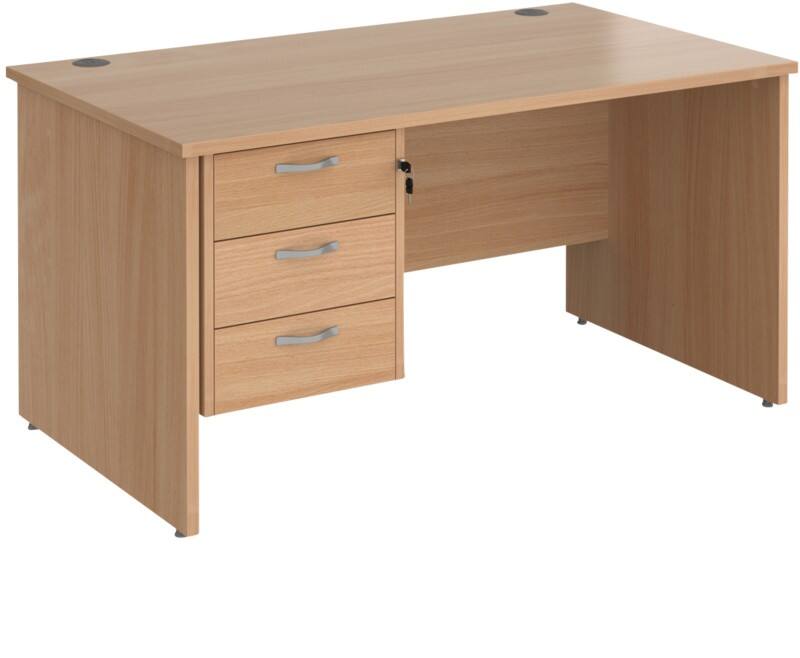Dams International Maestro 25 Desk Beech Wood 3 Drawers 1,400 x 800 x 725 mm