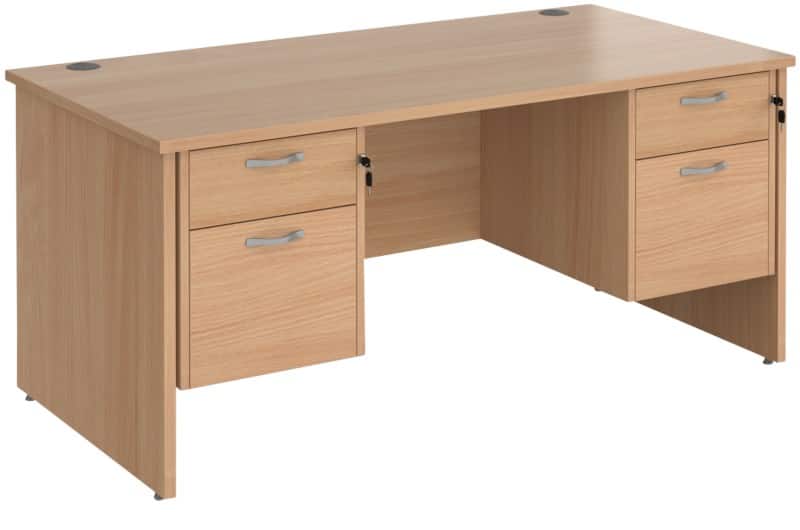 Dams International Maestro 25 Desk Beech Wood 4 Drawers 1,600 x 800 x 725 mm