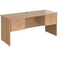 Dams International Maestro 25 Desk Beech Wood 4 Drawers 1,600 x 600 x 725 mm