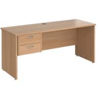 Dams International Maestro 25 Desk Beech Wood 2 Drawers 1,600 x 600 x 725 mm