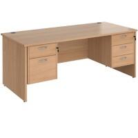 Dams International Maestro 25 Desk Beech Wood 5 Drawers 1,800 x 800 x 725 mm